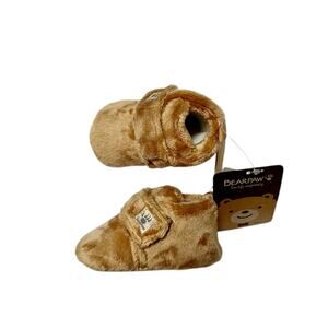NWT BearPaw Fuzzy Baby Booties Size 6-9m